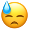 Face With Cold Sweat emoji on Apple